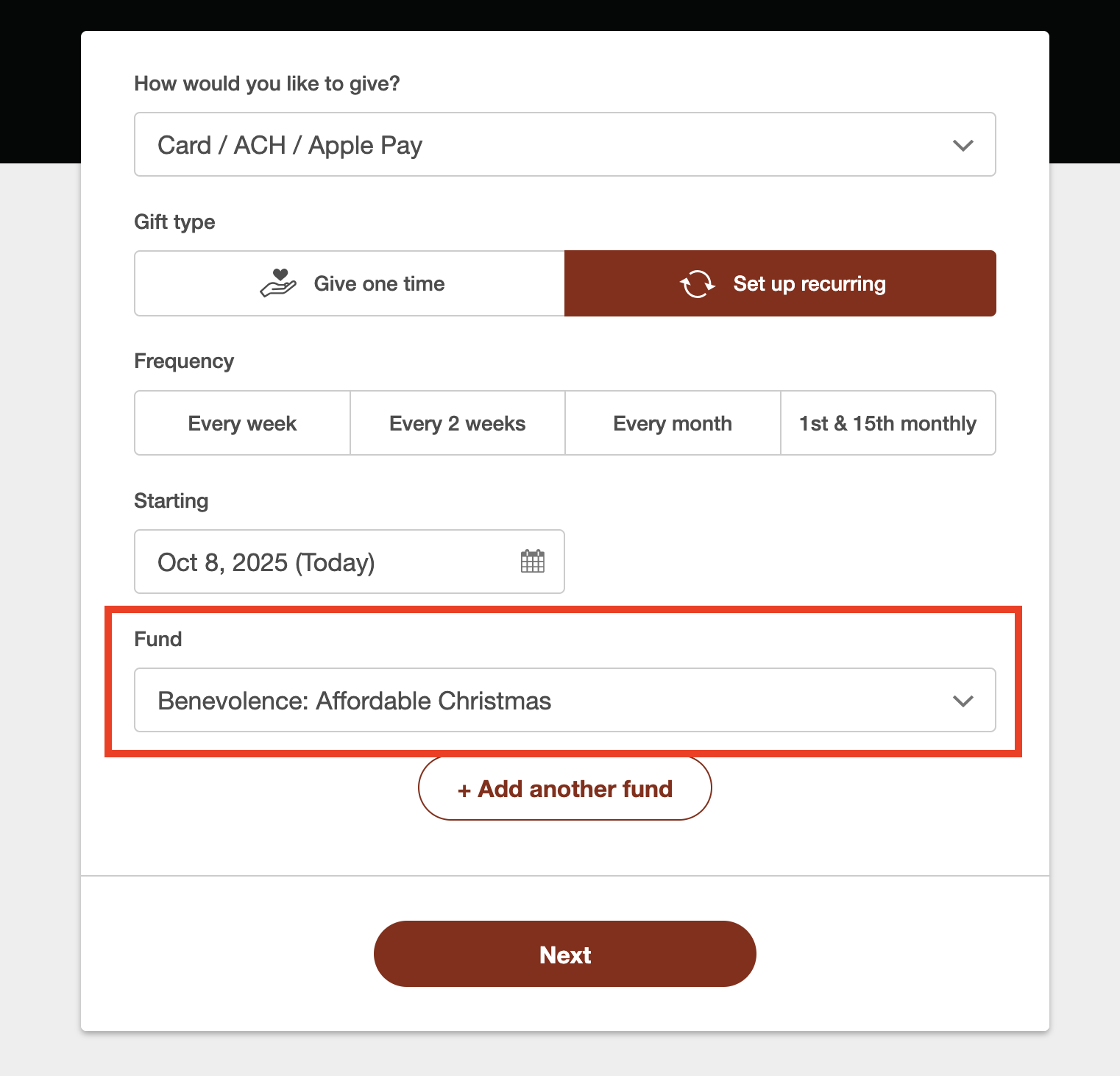 Donation Instructions